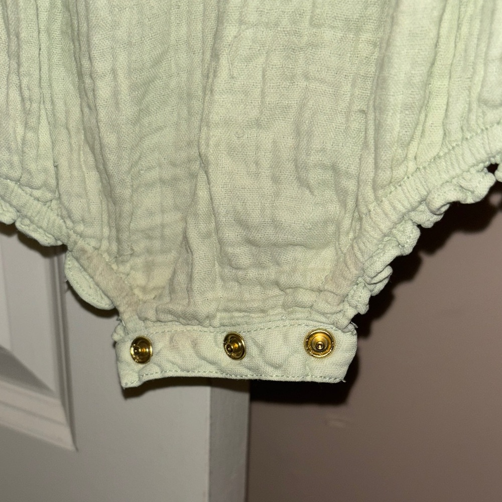 Green Ruffled Kids One Piece - Picture 5 of 5